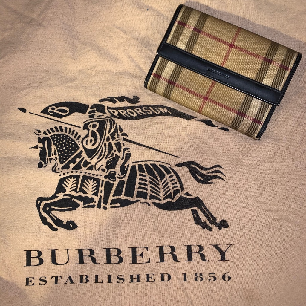 Vintage Burberry Hay Market Wallet